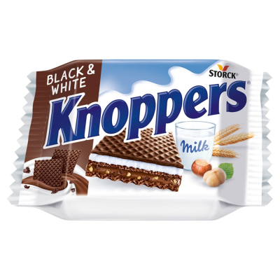 Knoppers Black And White 25g