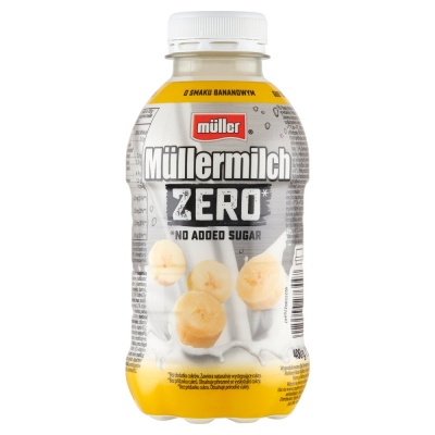 Muller Jogurt Zero Truskawka Banan 400g