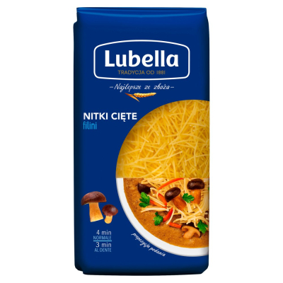 Lubella Makaron Nitka Cieta 400g
