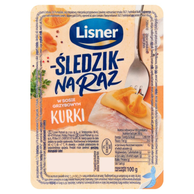 Lisner Sledzik Na Raz W Sosie Grzybowym 100g