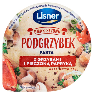 Lisner Pastella Z Grzybami Papryka 80g