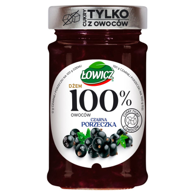 Lowicz Dzem Czarna Porzeczka 210g