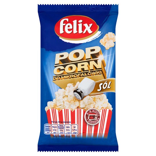Felix Popcorn Do Mikrofali Solony 90g