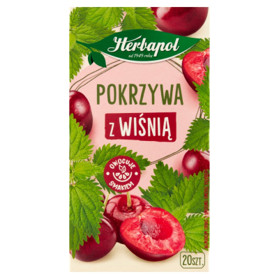 Herbapol Herbata Pokrzywa Wisnia 20t