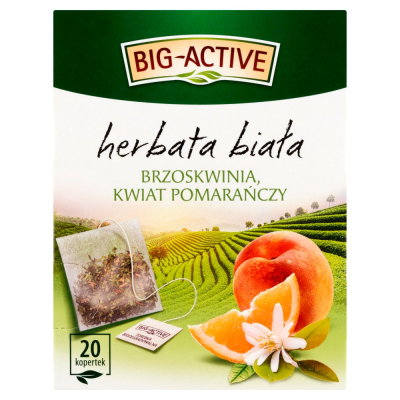 Big Active Biala Z Brzoskwinia I Kwiat Pom.