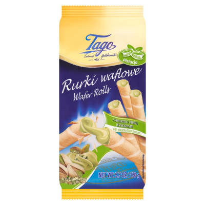 Tago Rurka Z Kremem Pistacjowym 150g