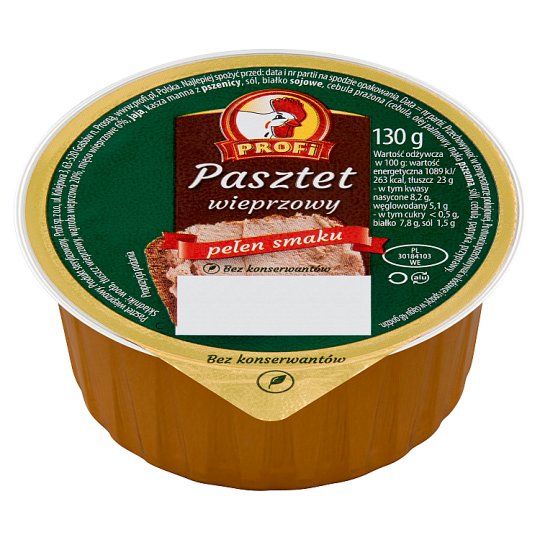 Profi Pasztet Wieprz.firmowy 130g
