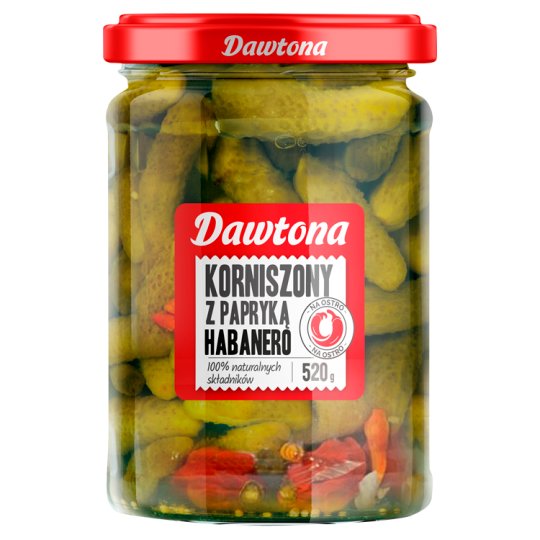 Dawtona Korniszony Z Papryka 520g