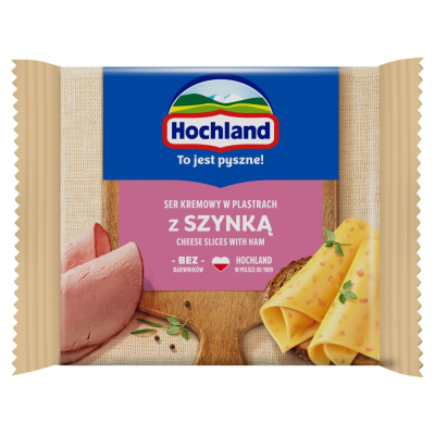 Hochland Ser Topiony Plastry Szynka 130g