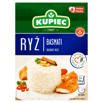 Kupiec Ryz Basmati 3x100g