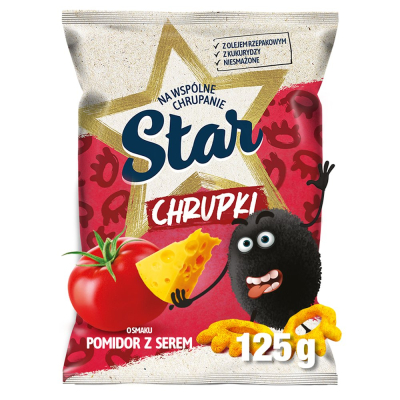 Star Foods Chips Ser Pomidor 125g