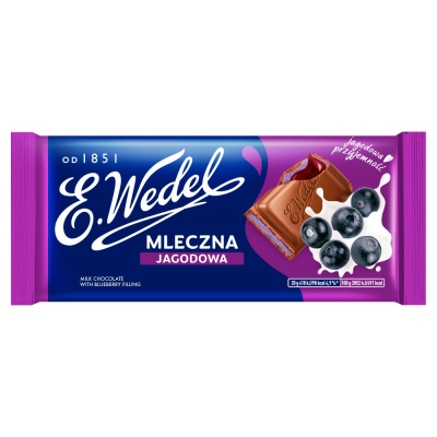 Wedel Czek Mleczna Z Nadz Jagodowym 100g