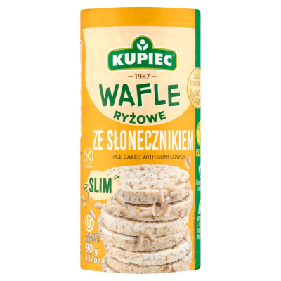 Kupiec Wafle Ryzowe Slim Slonecznik 90g