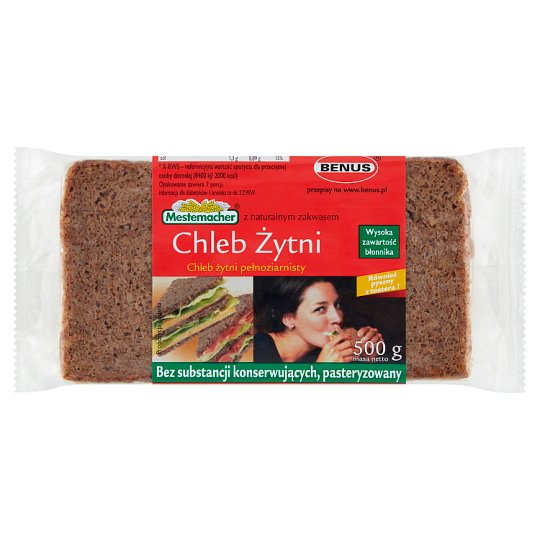 Benus Chleb Zytni 500g