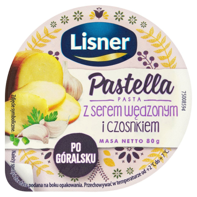 Lisner Pastella Ser Wedzony Czosnek 80g