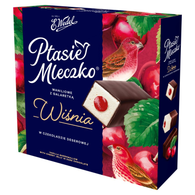 Wedel Ptasie Mleczko Waniliowe Z Wisnia 340g