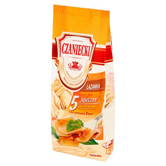 Czaniec Makaron Lazanka 5-jajeczny 250g